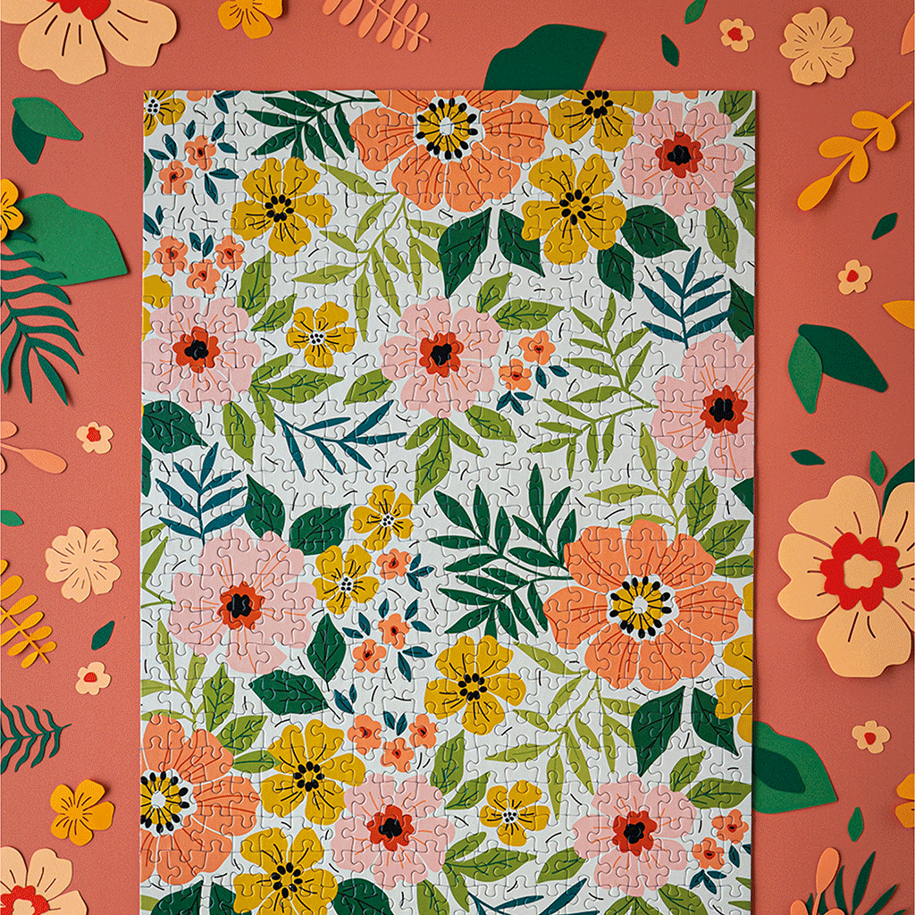 Blomstrende puslespill - 500 brikker