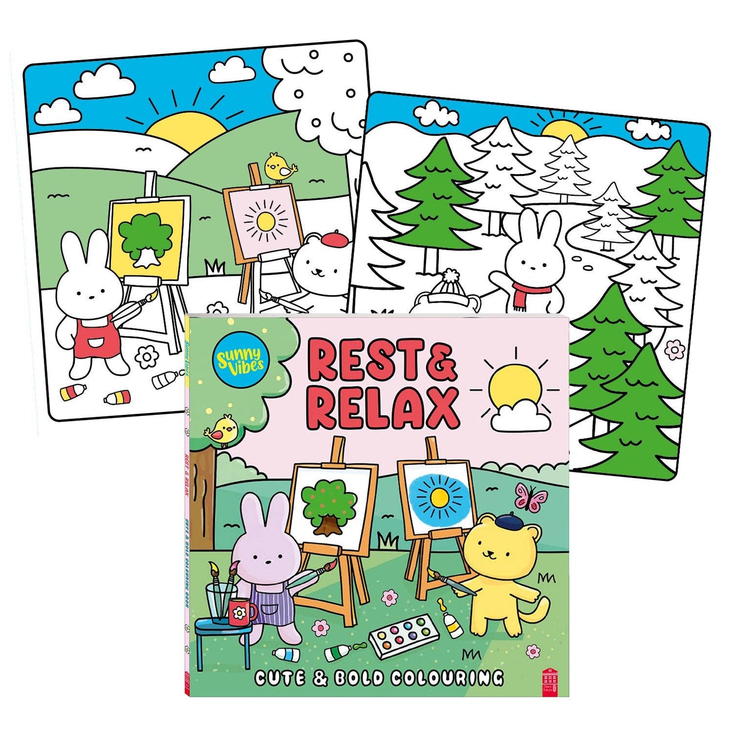 Sunny Vibes fargeleggingsbøker