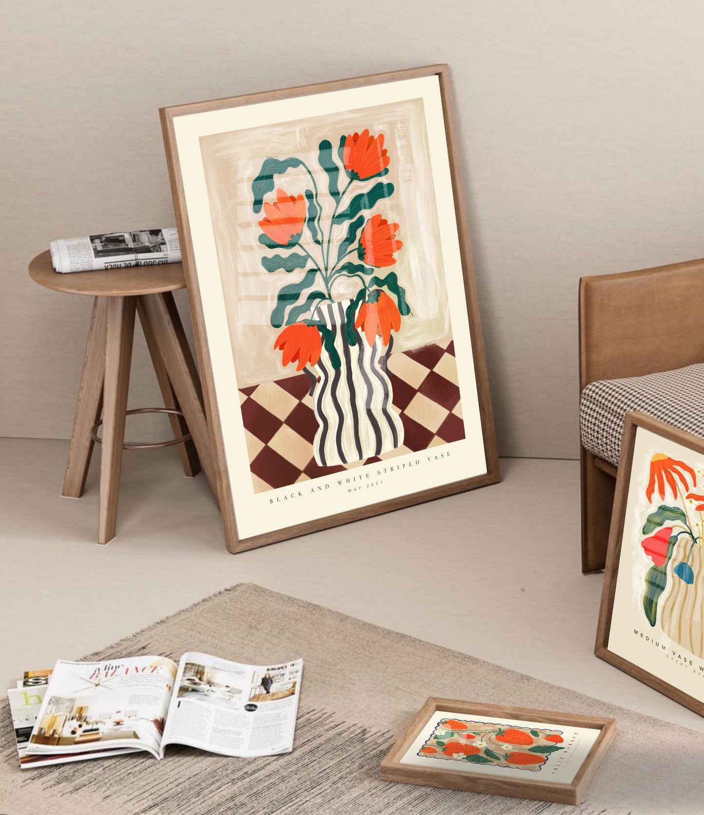 Vase - Kunsttrykk - A5