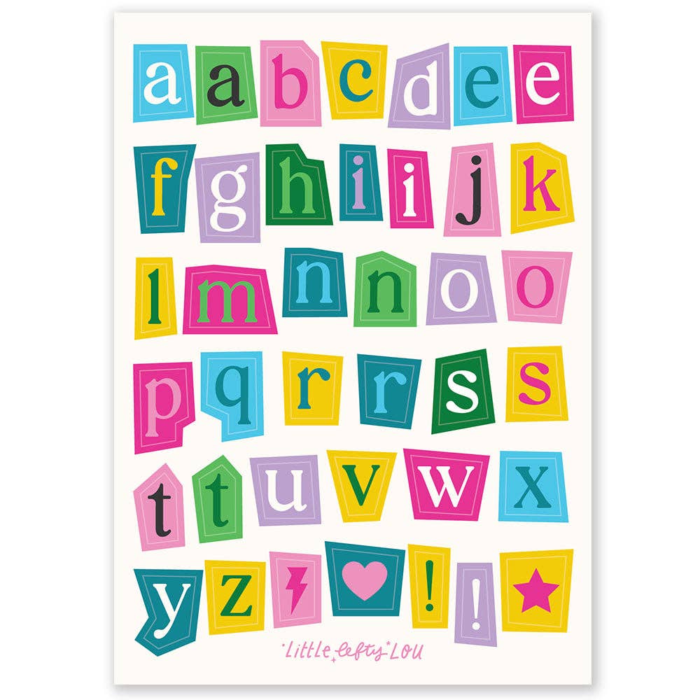 Ransom Note Klistremerkeark - 5 Ark Vannfast