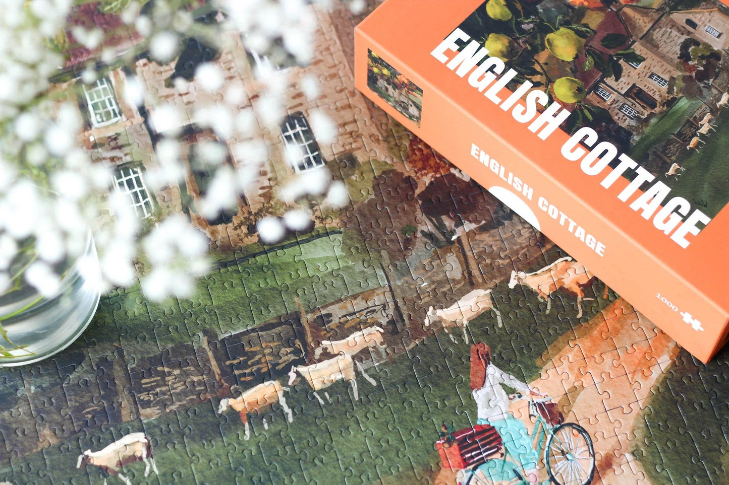 English Cottage - Puslespill - 1000 brikker