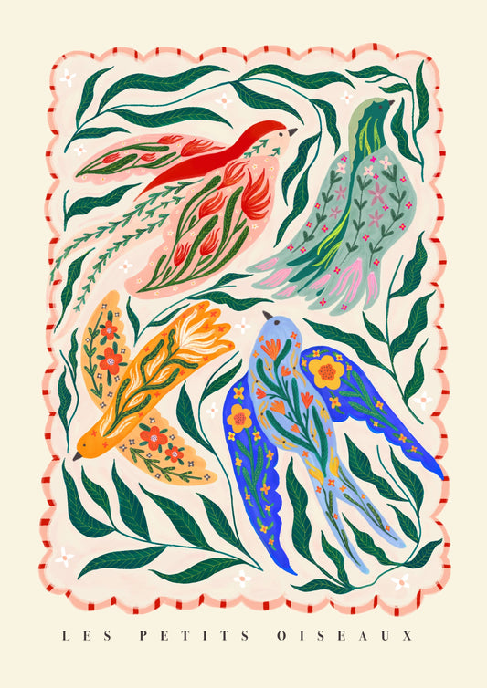 Little Birds - Kunsttrykk - A3