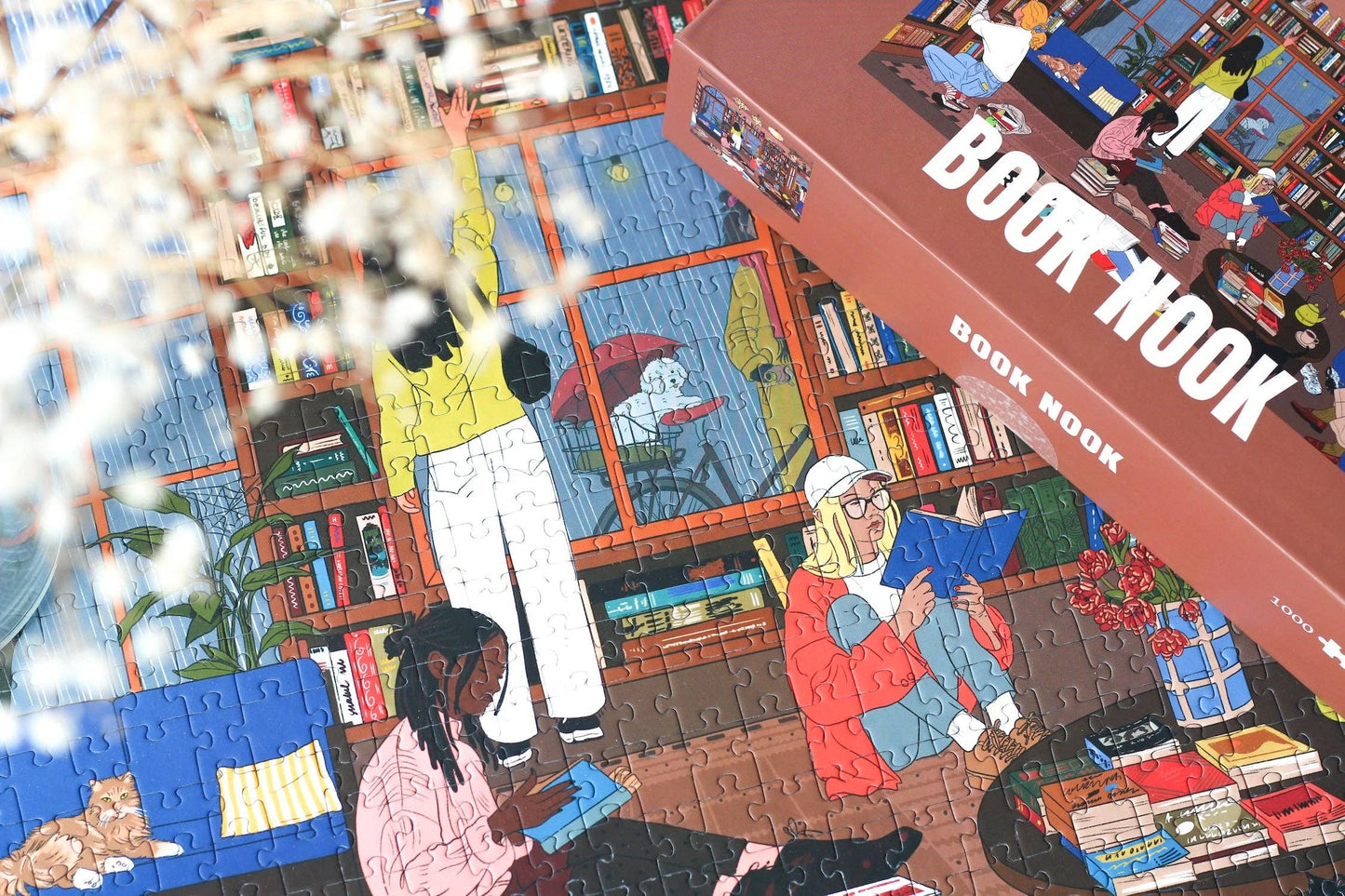 Book Nook - puslespill - 1000 brikker