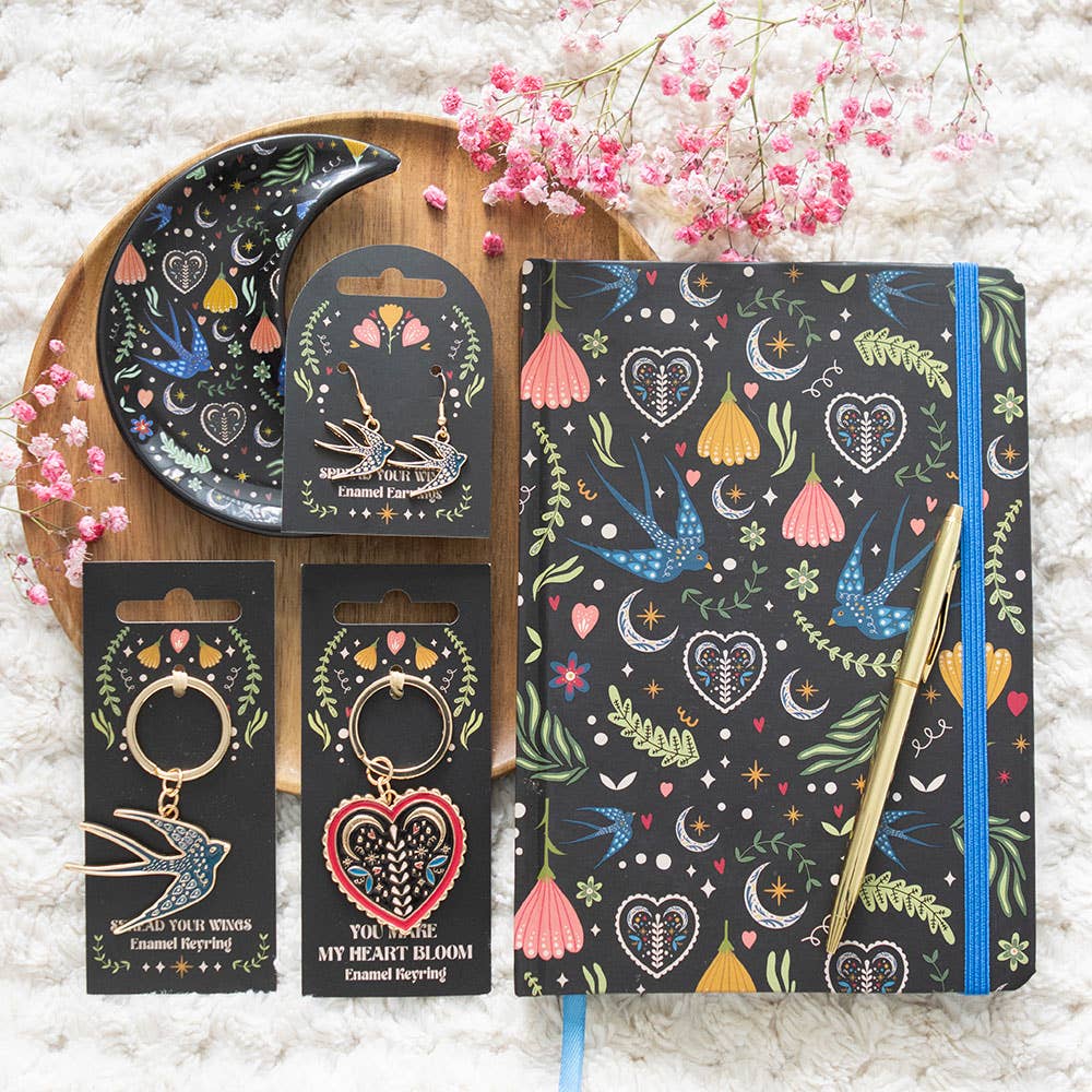 Midnight Bloom A5 Notatbok