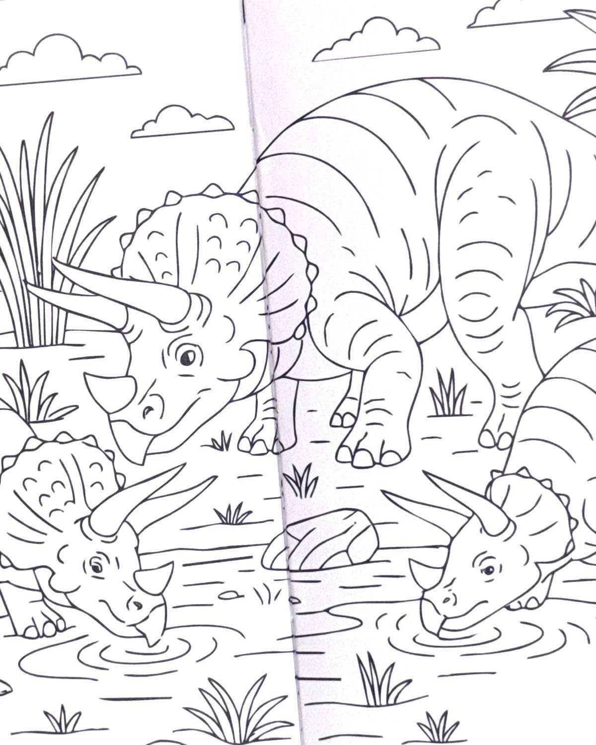 World of Dinosaurs - Liten Fargeleggingsbok