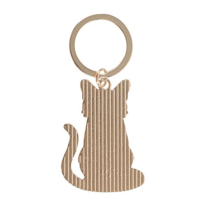 Svart Katt Nøkkelring