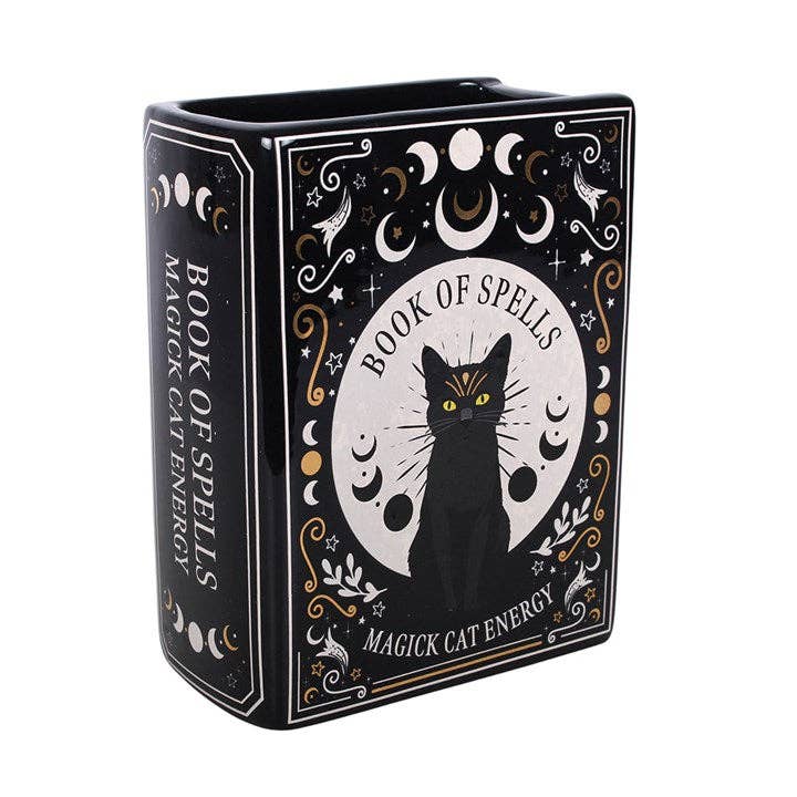 Svart Katt Magibok Vase