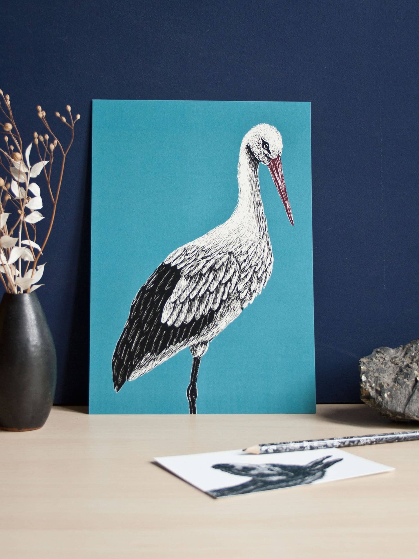 Stork - Kunsttrykk - A4