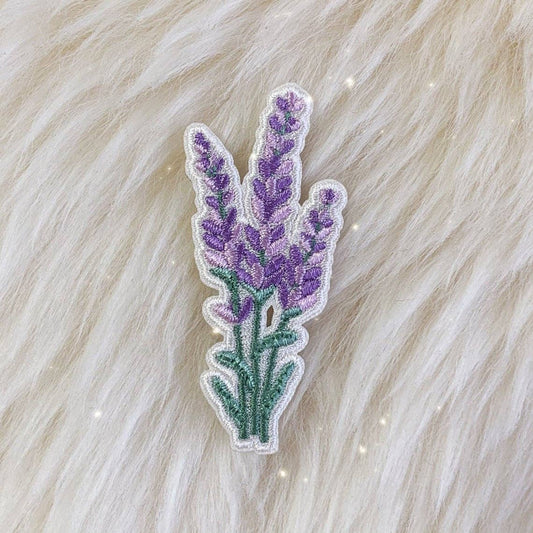 Lavendel Brodert Strykemerka