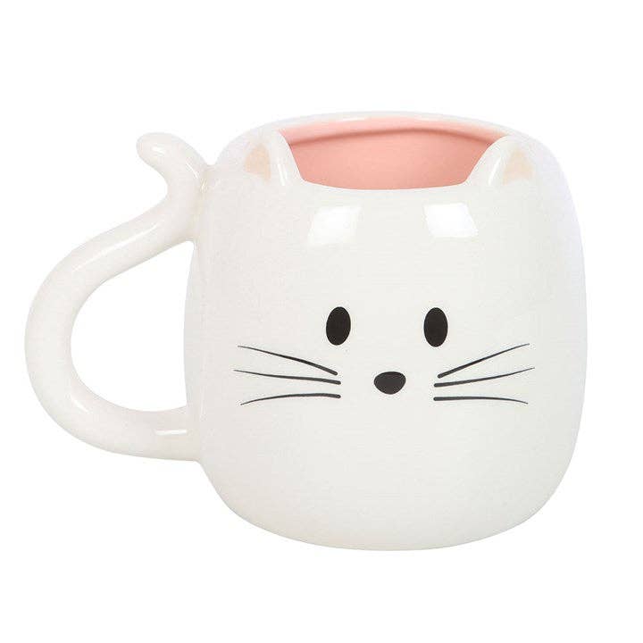 Hvit Katt Kopp