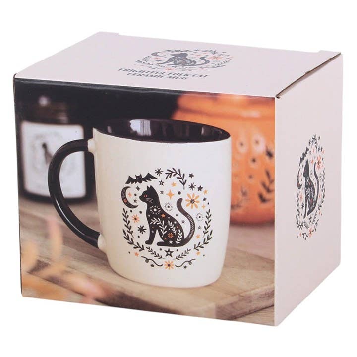Svart Katt Kaffekopp