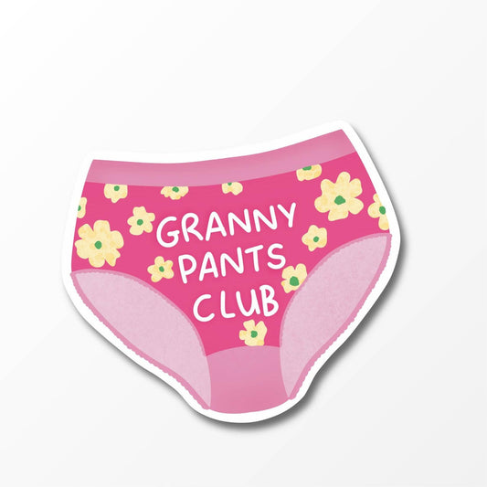 Granny Pants Club Klistremerke