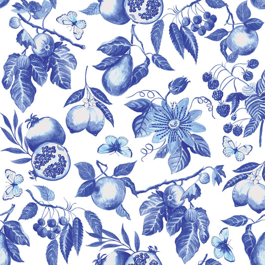 Blaue Toile Servietter 33x33