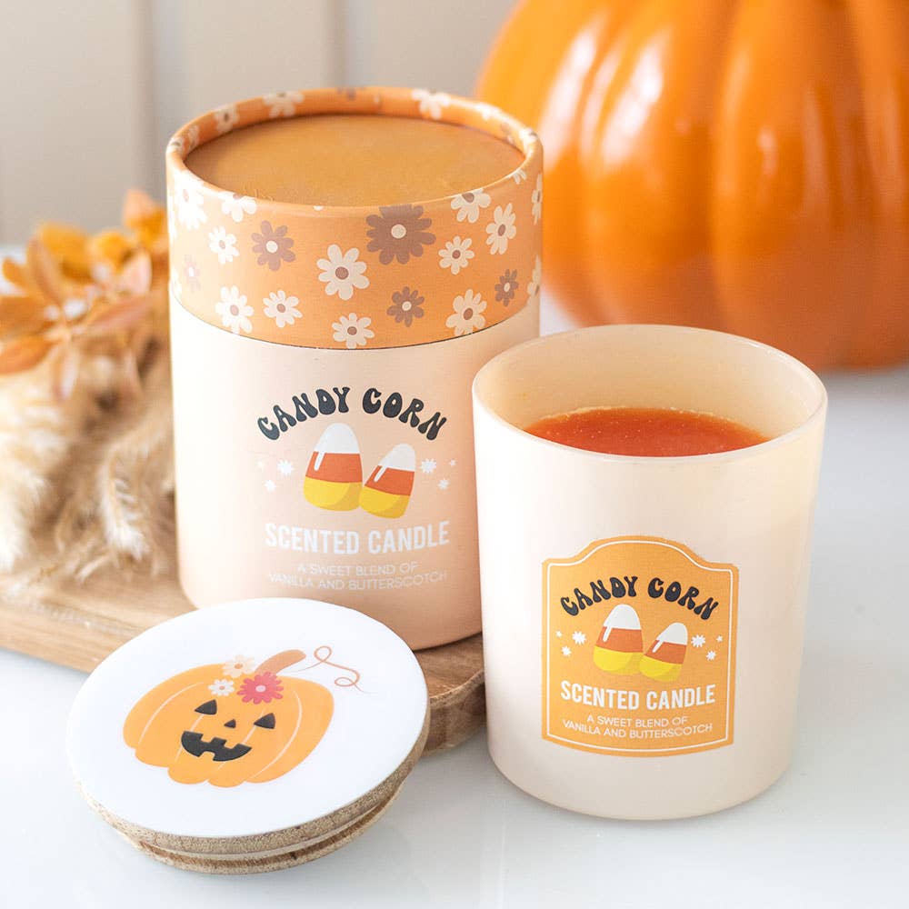 Candy Corn - Vanilje & Karamell Duftlys