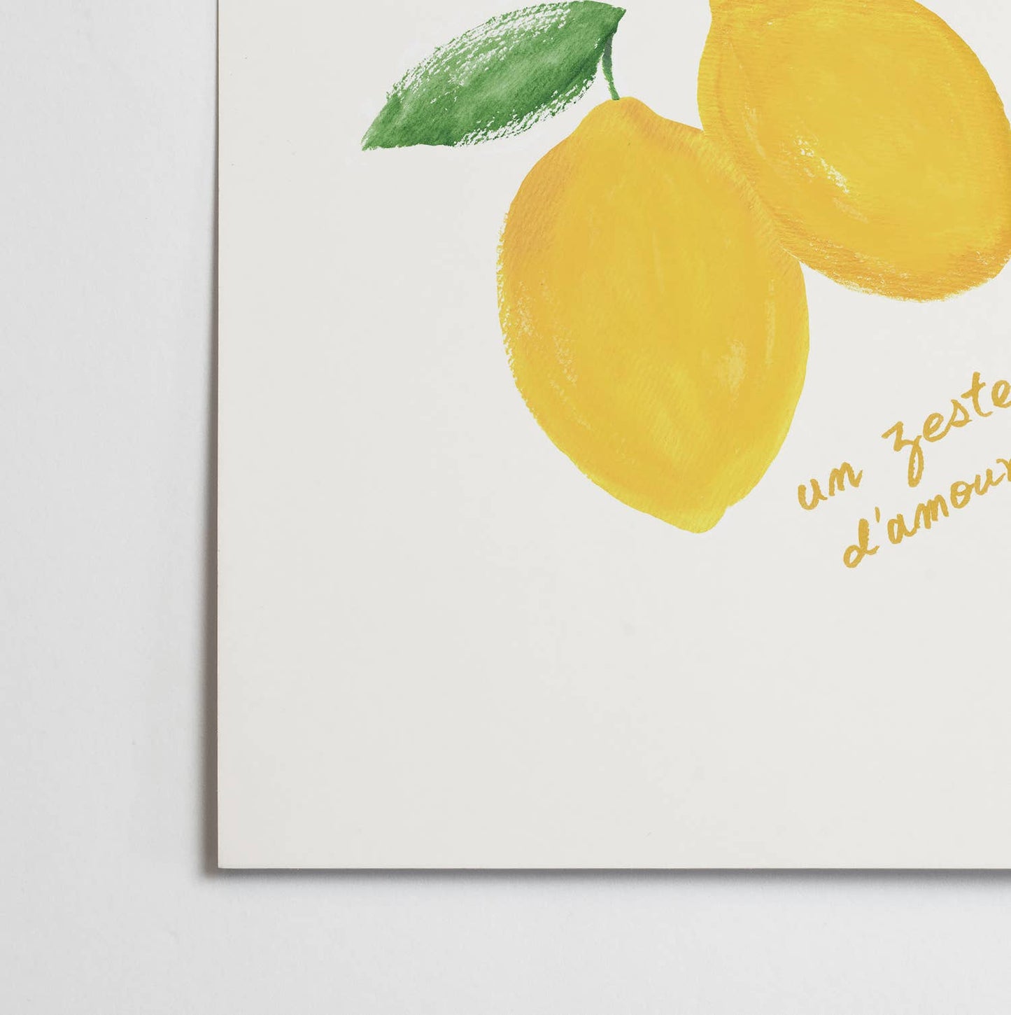 "A Gesture of Love" På Fransk - Kunsttrykk - A4