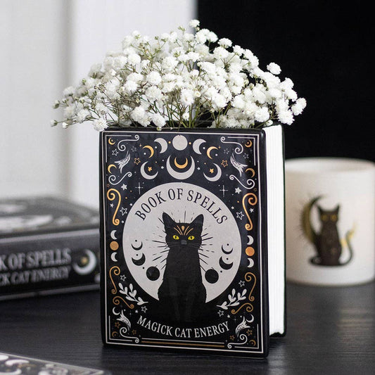 Svart Katt Magibok Vase