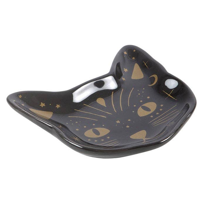Svart Katt Trinket Skål