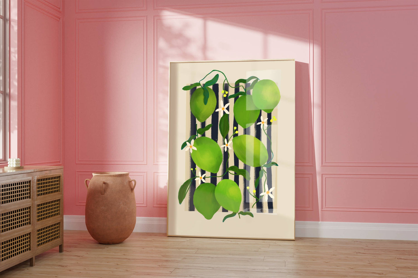 Lime Frukmarked - Kunsttrykk - A3