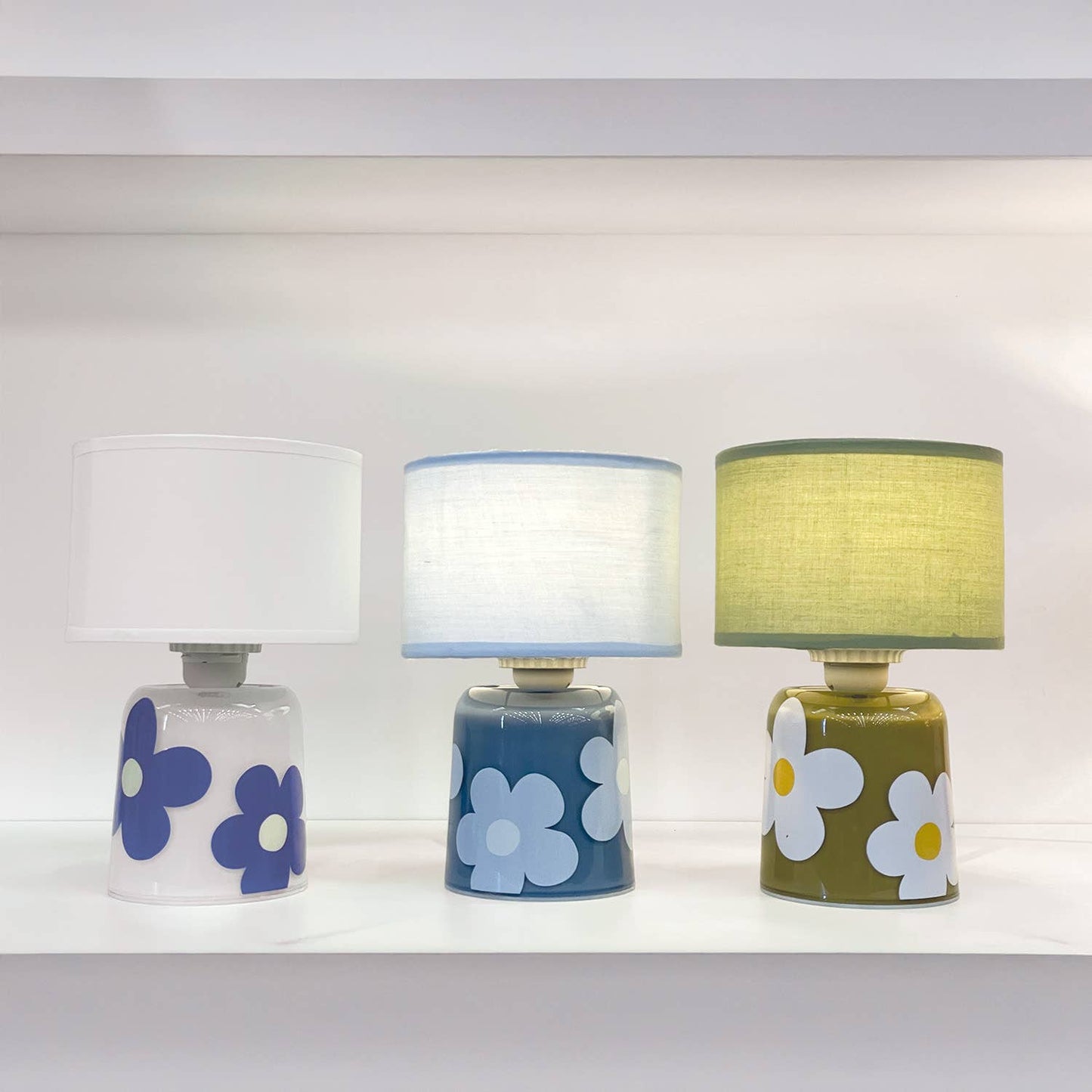 Blå Led Batterilampe