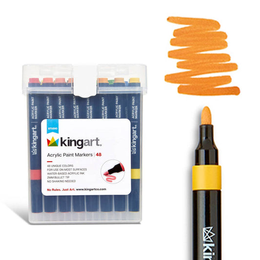 Akryltusjer – 48 Farger, 2mm Bullet Tipp