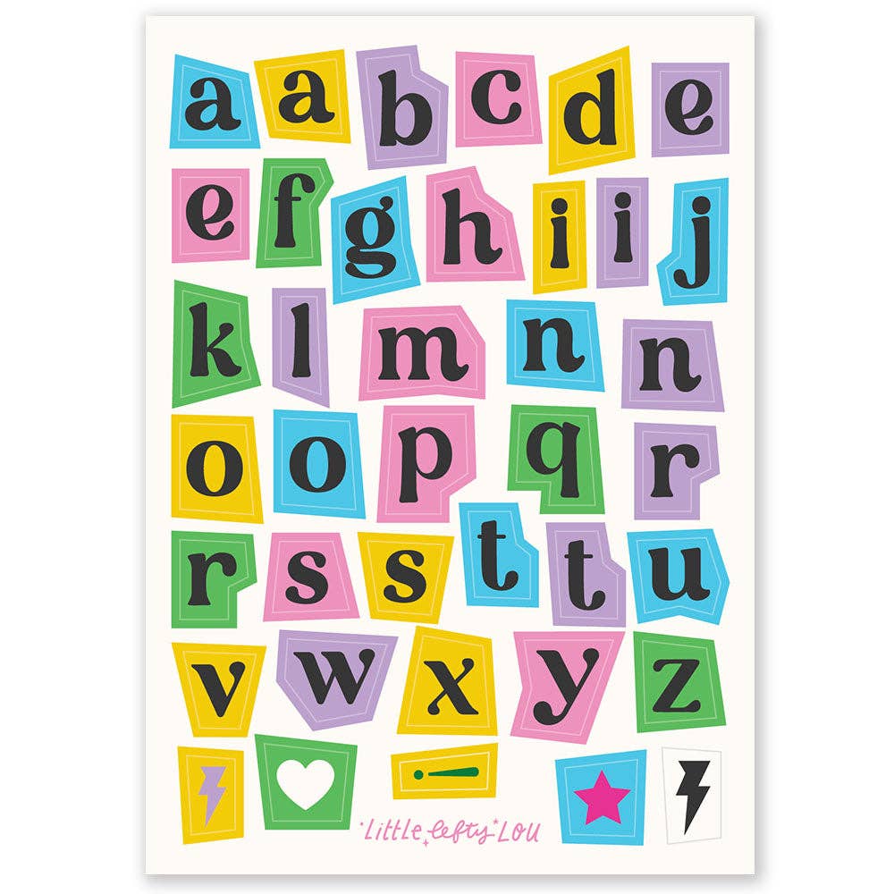 Ransom Note Klistremerkeark - 5 Ark Vannfast