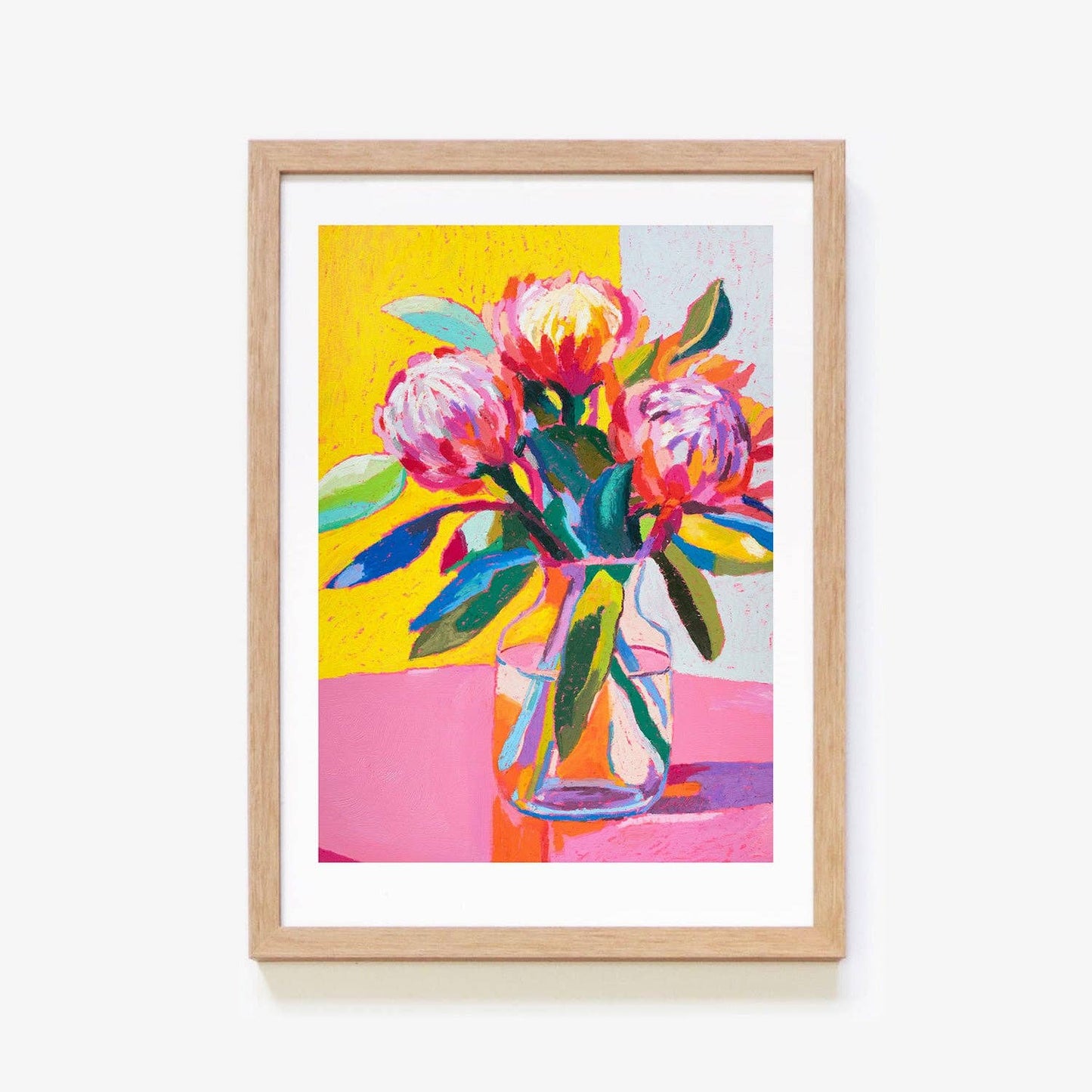 Playful Protea - Kunsttrykk - A3