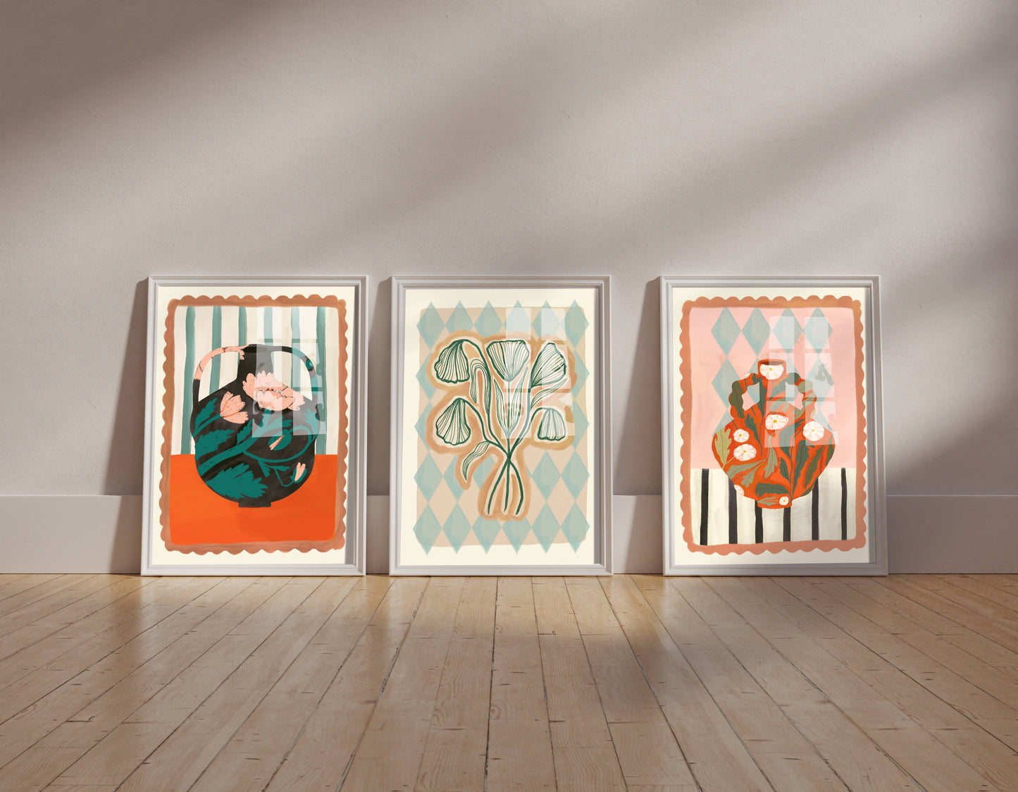 Svart Vase - Kunsttrykk - A5