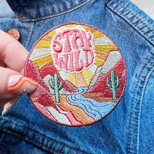 Stay Wild Brodert Strykemerke