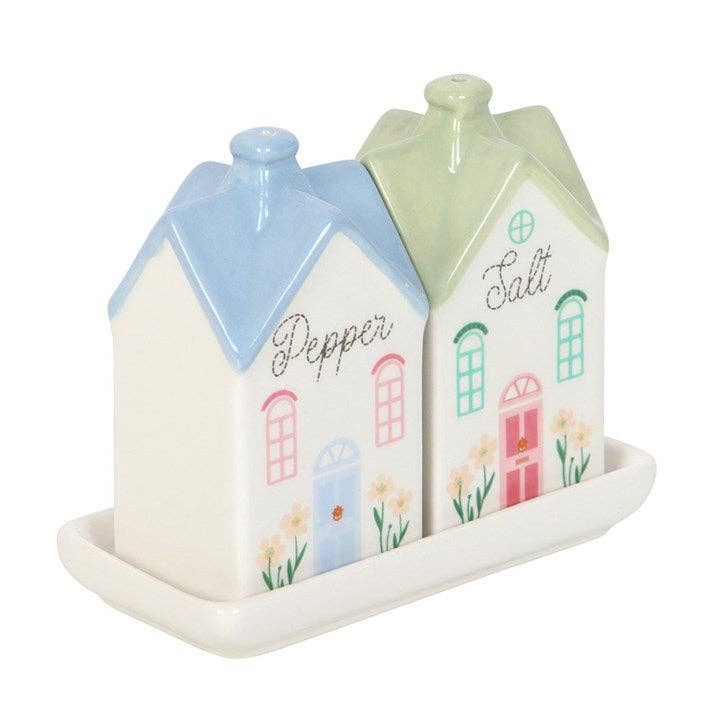 Pastell Hus Salt & Pepper Bøsser