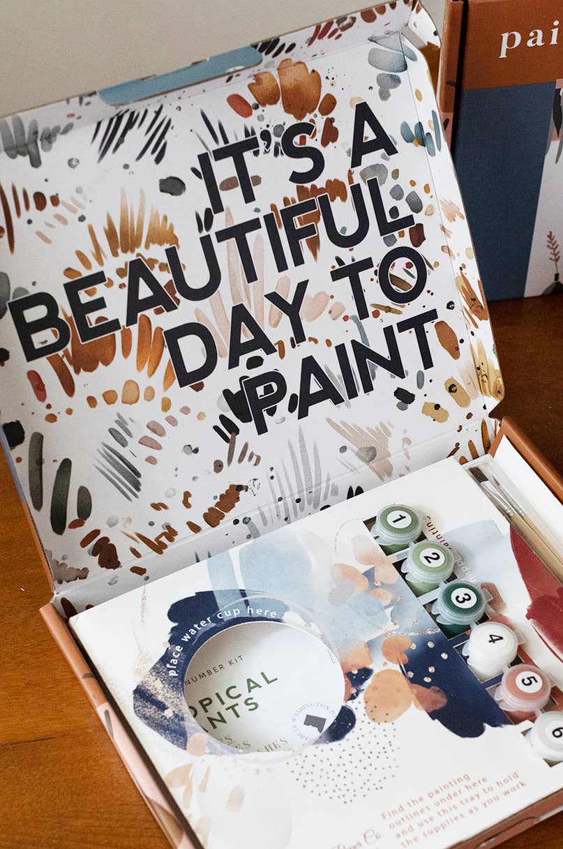 Paint-By-Numbers Sett - Red, White, & Bloom