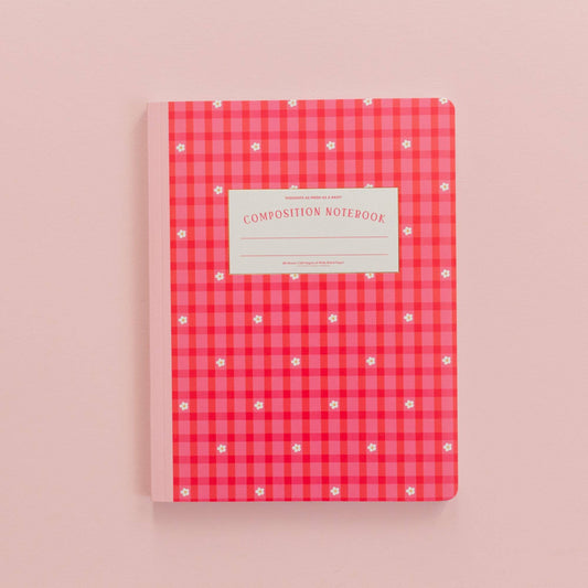 Gingham Linjet Notatbok