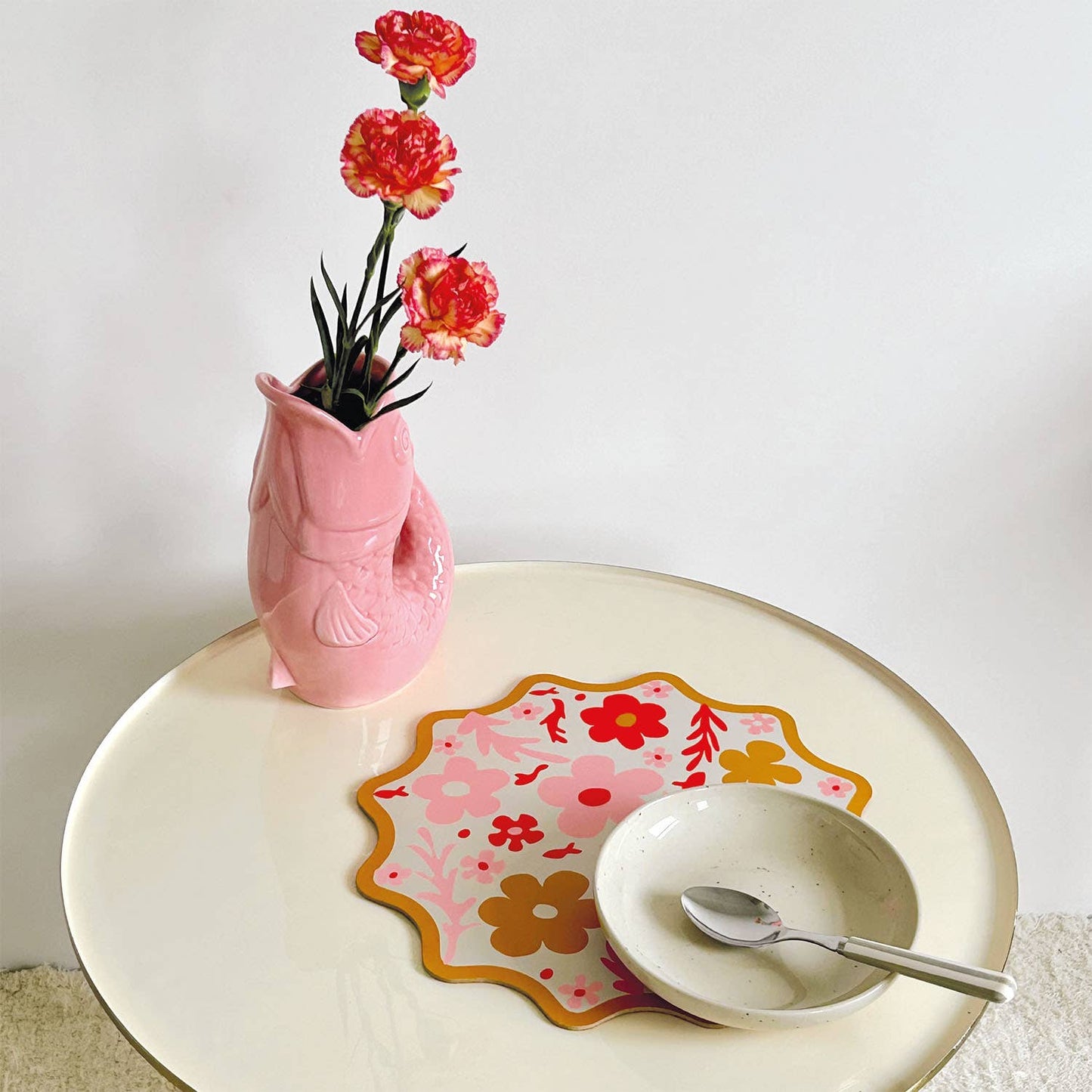 Stor Rosa Fisk Vase