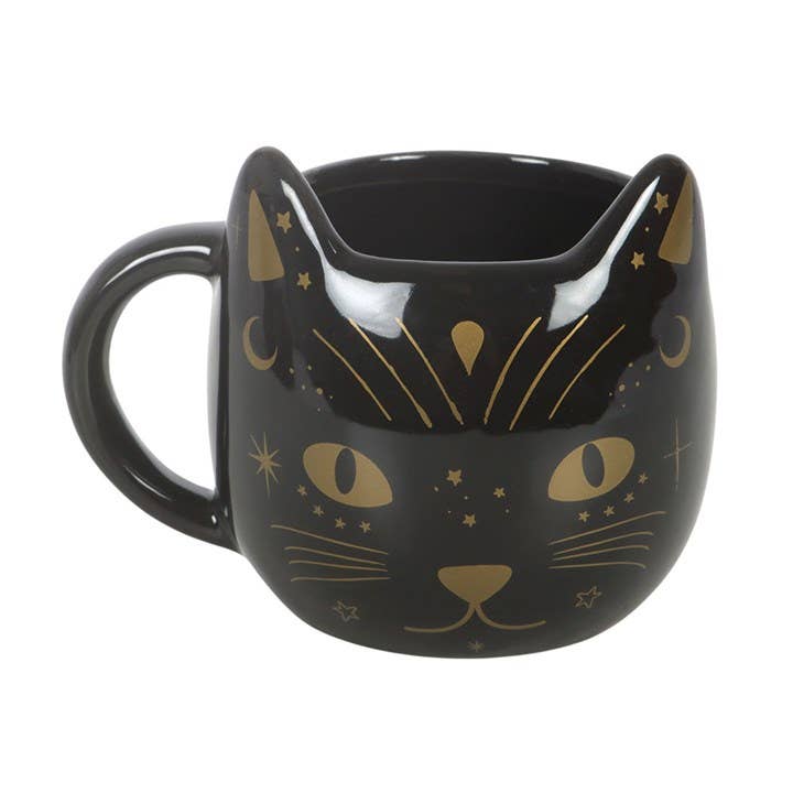 Svart Katt Kaffekopp
