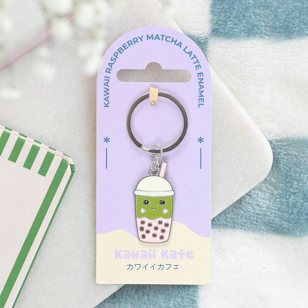 Matcha Boba Latte Nøkkelring