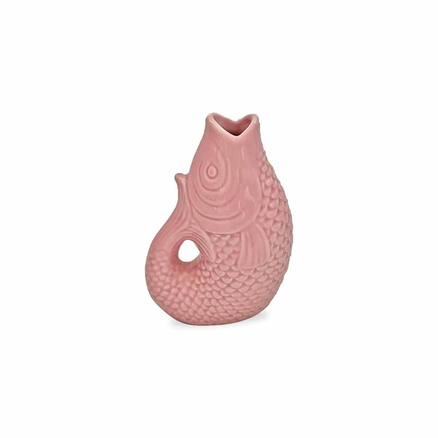 Liten Rosa Fisk Vase