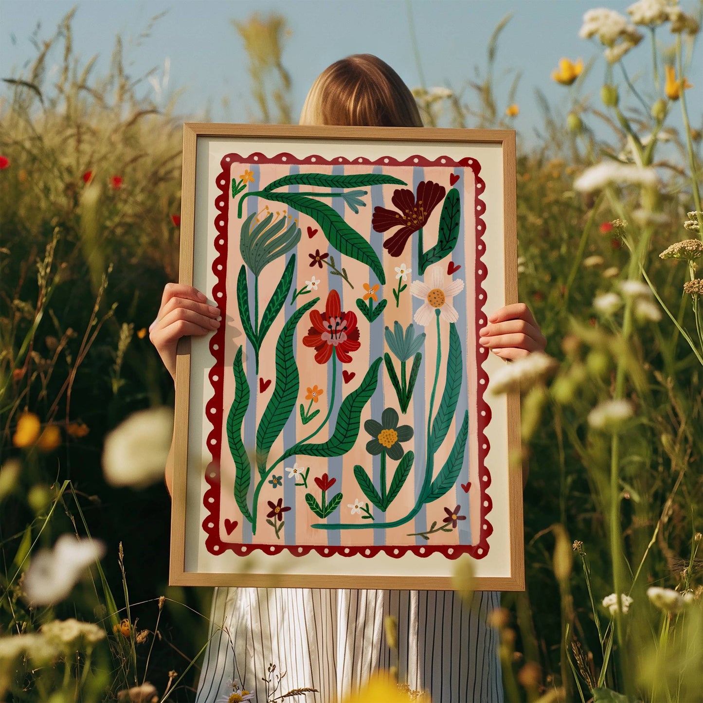 Boho Flower - Kunsttrykk - A4