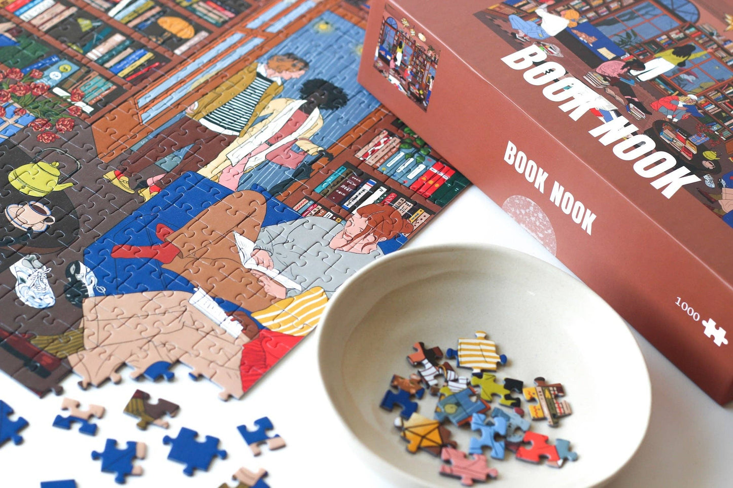 Book Nook - puslespill - 1000 brikker