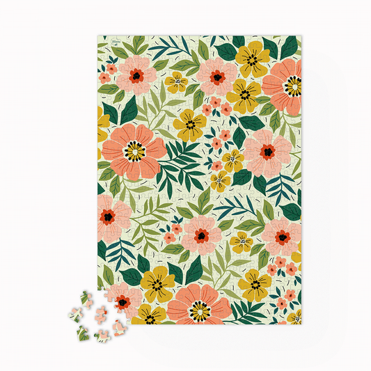 Blomstrende puslespill - 500 brikker