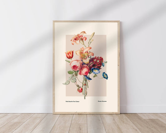 Vintage Flower - Kunsttrykk - A5