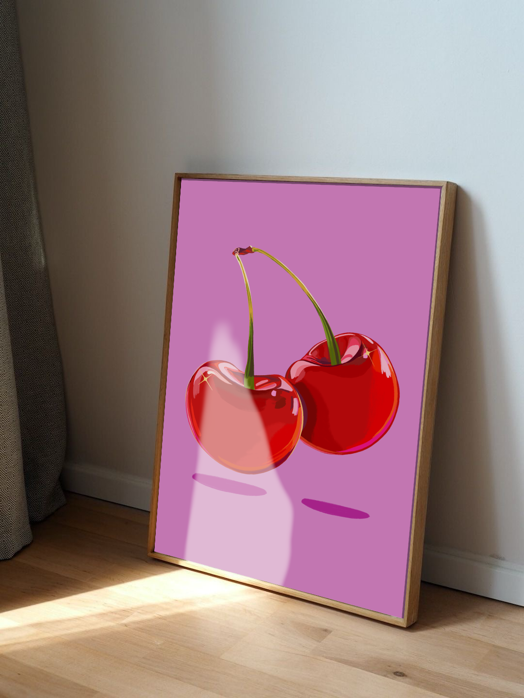 Pink Cherry Kunsttrykk A3