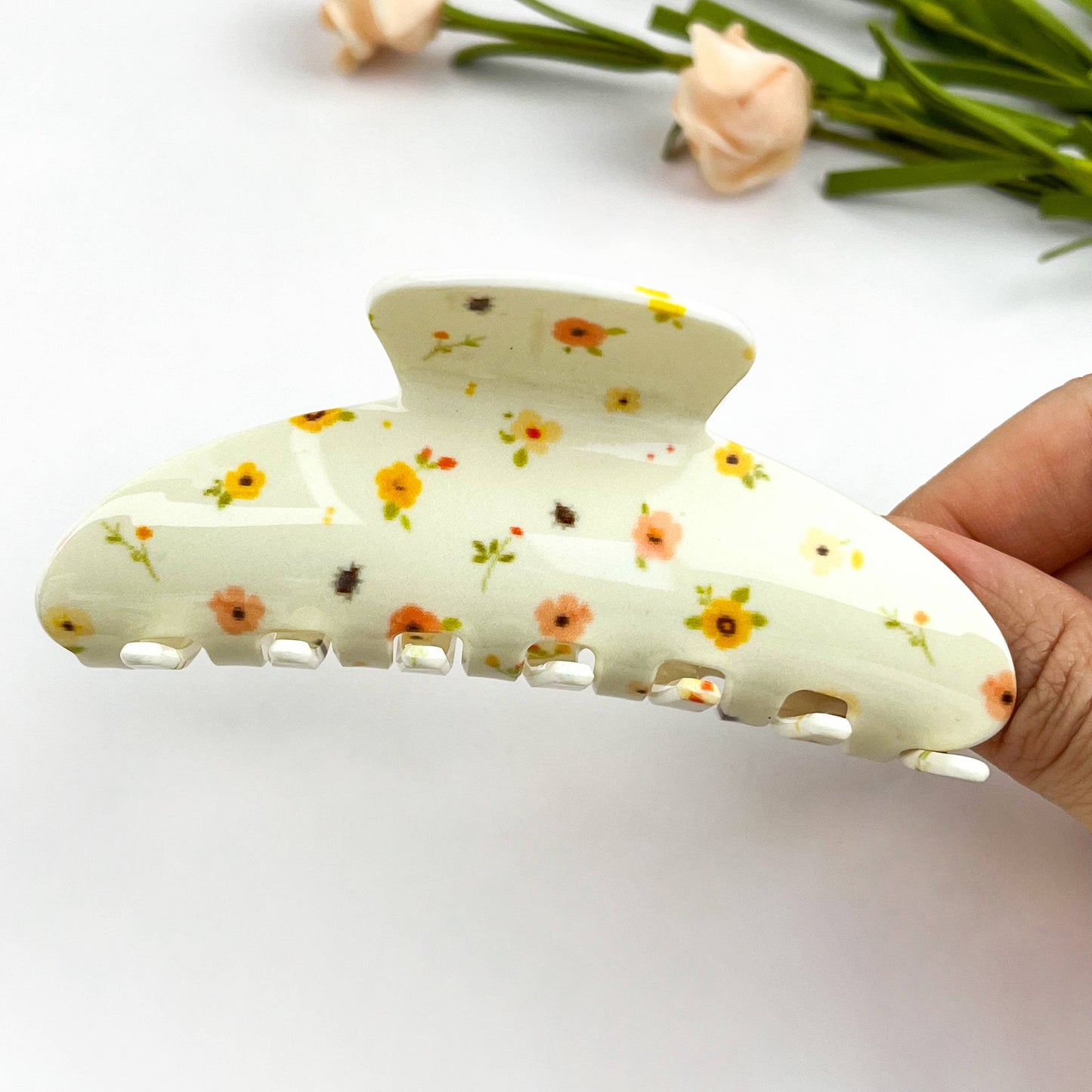 Blomstrete Hårklype