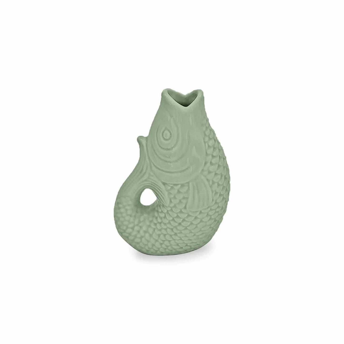 Liten Grønn Fisk Vase