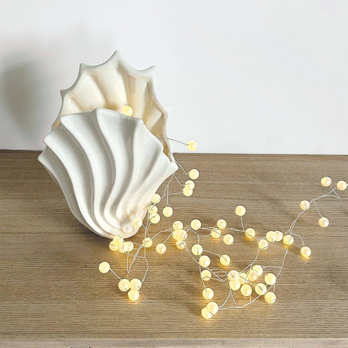 Hvit Skjell Vase