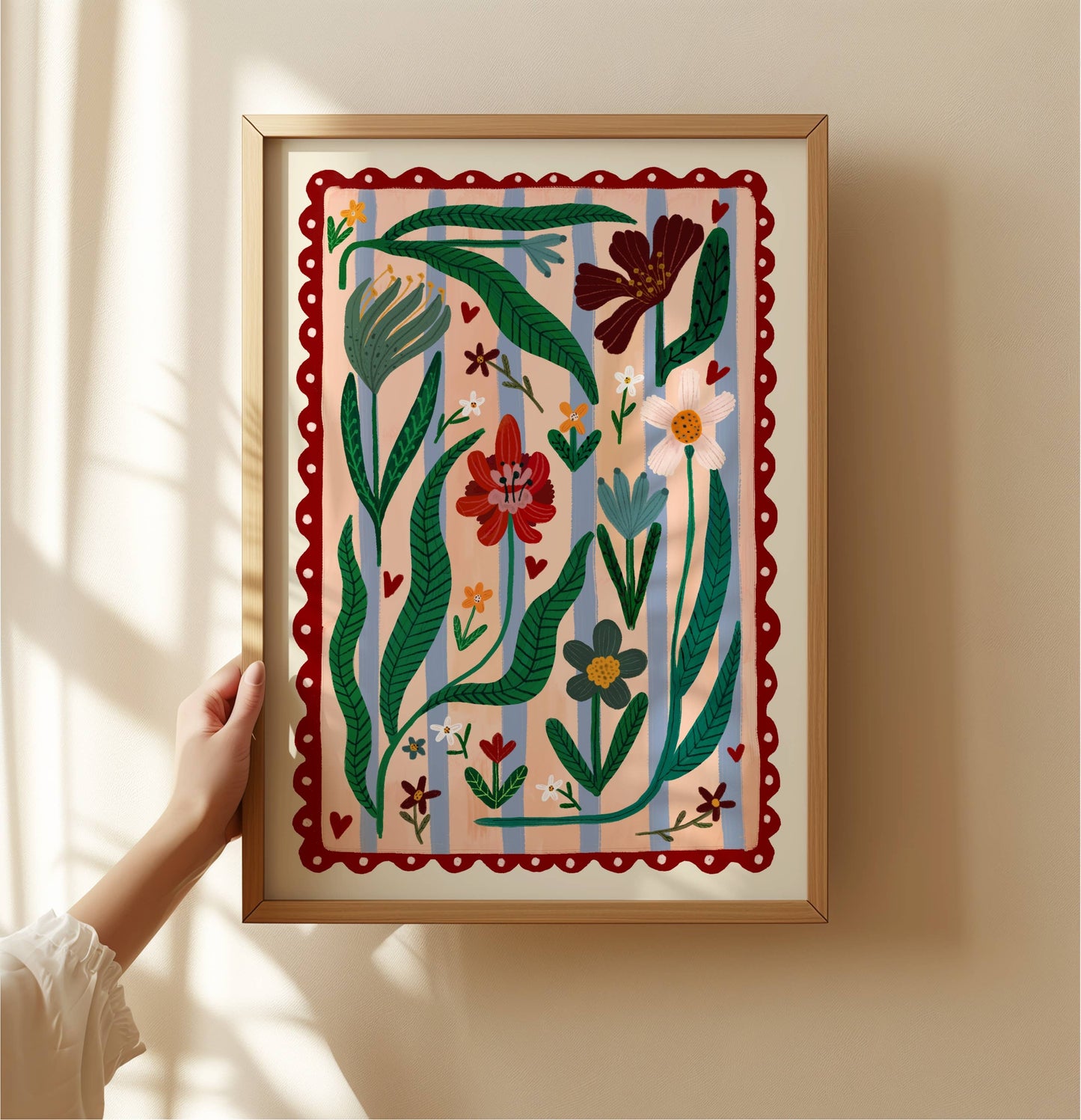 Boho Flower - Kunsttrykk - A4